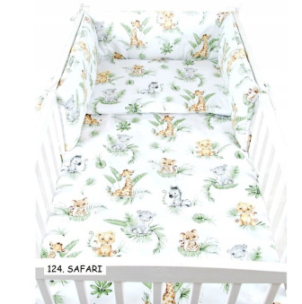 Souprava do postýlky 135/100 cm 3 díly - safari