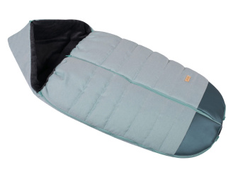 Detský zimný fusak a rukávnik s flísom - 90 cm - mint