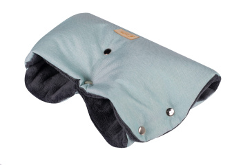 Detský zimný fusak a rukávnik s flísom - 90 cm - mint