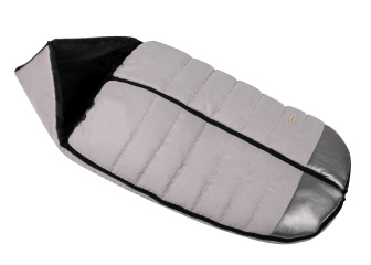 Detský zimný fusak a rukávnik s flísom - 90 cm - béžová