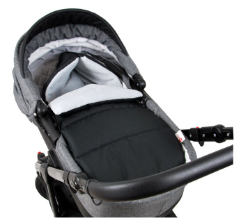 Fusak K25 flís - černá / šedá