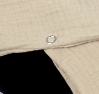 Mušelínová deka s kapucňou do autosedačky 90x90 cm - béžová