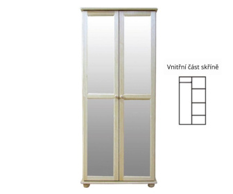 Skříň masiv borovice - SF 40 AB