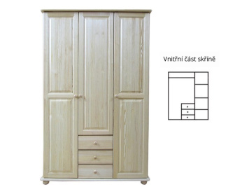 Skriňa masiv borovica - SF 41A