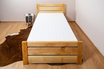 Postel Olivie 90/200 cm s roštem - masiv jelša 4 cm