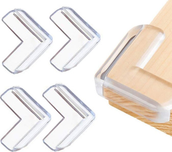 Silikónová ochrana rohov nábytku / 4 ks