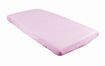 Plachta bavlnená s gumka 120/60 cm - svetlo ružová