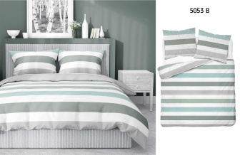 Povlečení bavlna-satén - 140/200 a 70/80 vzor 5053B