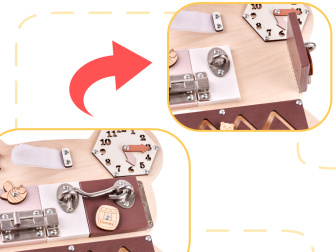 Doska manuálnej zručnosti a pozornosti - medvedík