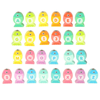 Drevené ryby - magnetický rybolov