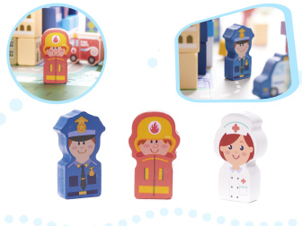 Drevené mestečko - puzzle 100 kusov