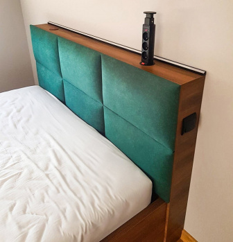 Čalouněný nástěnný panel - 60x30x3 cm