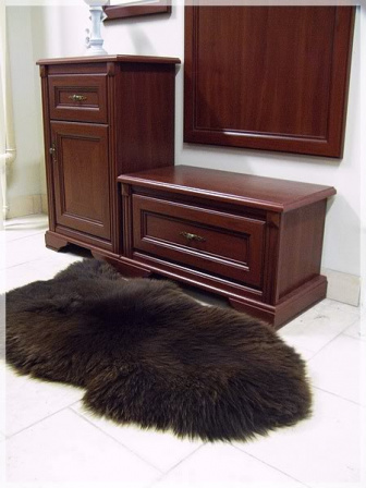 Ovčí kožušina 100% prírodná 100-120 cm - hnedá