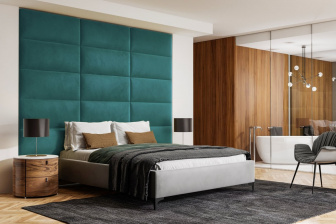 Čalouněný nástěnný panel 30x30x5 cm -09