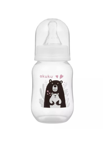 Fľaša s obrázkom Akuku - 125 ml méďové