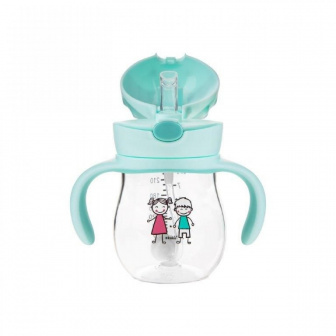 Fľaštička sa slamkou a závažím - 250 ml