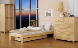 Postel Adam 90 x 200 cm masiv borovice
