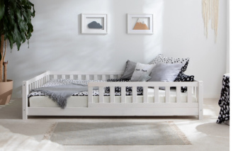 Posteľ Montessori Adele 90x200 cm - BIELA + rošt ZADARMO