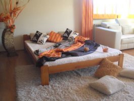 Postel Anetka olše 90x200 + zdravotní matrace VitalityT25 + rošt