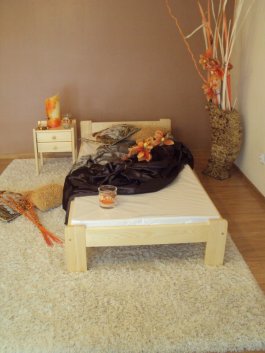 Postel Anetka 90x200 + zdravotní matrace Medical T25 + rošt