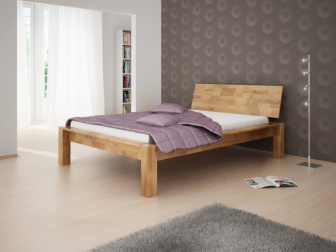 Posteľ Aalborg 140/200 cm masiv buk + rošt ZADARMO