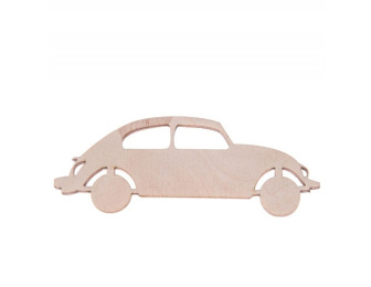 Dřevěná dekorace 10x4 cm - Autíčko