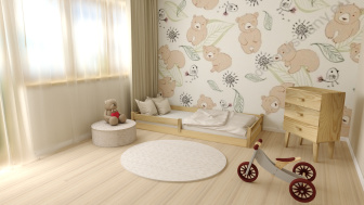 Detská montessori posteľ Axel 140/200 cm + rošt ZADARMO