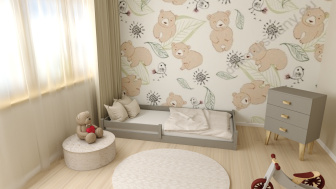 Dětská montessori postel Axel 120/200 cm + rošt ZDARMA - šedá