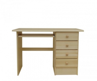 Psací stůl B-04 4S - masiv borovice
