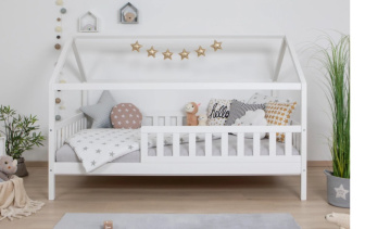 Rostoucí postel Diego 120x200 cm - BÍLÁ + rošt ZDARMA