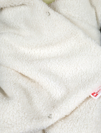 Zavinovacia deka do autosedačky - ecru