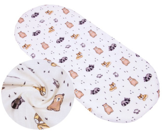 Mušelínové prostěradlo do kočárku / zvířátka