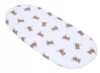 Mušelínové prostěradlo do kočárku / dárkové balení - medvídci