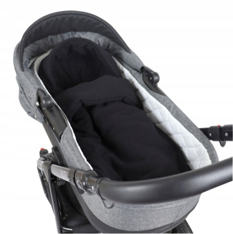 Lehký fusak z mušelínové bavlny - černá