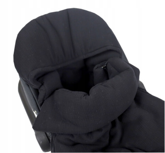 Lehký fusak z mušelínové bavlny - černá