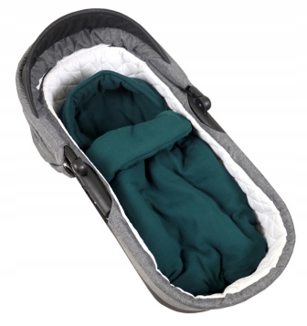 Lehký fusak z mušelínové bavlny - tmavě zelená