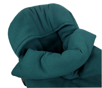 Lehký fusak z mušelínové bavlny - tmavě zelená