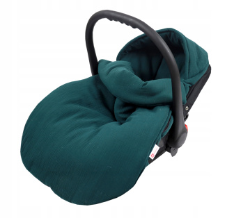 Lehký fusak z mušelínové bavlny - tmavě zelená