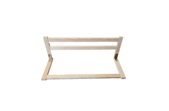 Zásuvná ochranná bariérka do postele z borovice - 85 cm
