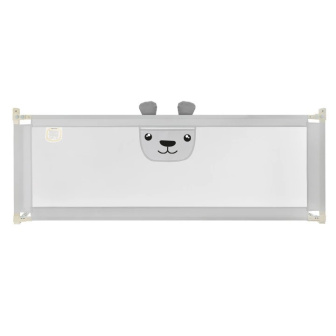 Zábrana na postel Méďa -  160 cm šedá