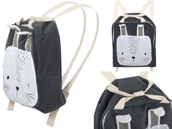 Dětský batůžek Králík - šedá