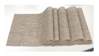 Prestieranie pletené / PVC 1 kus - behúň - béžová