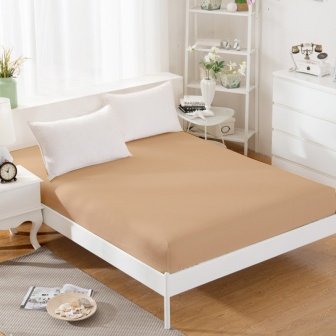 Jersey prostěradlo s gumkou 90/200 cm - béžová