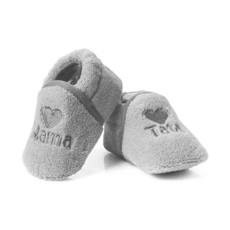 Kojenecké capáčky 0-6 měsíců - BFU 008 Máma a Táta - šedá