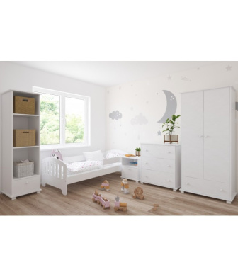 Postel Kvido 180/80 cm - bílá + matrace