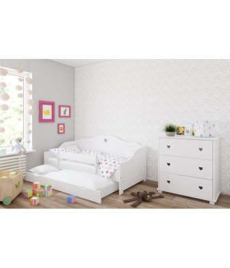Posteľ  Zina 160/80 cm - biela + matrace