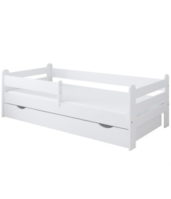 Postel Ronda 80/180 cm - bílá + šuplík