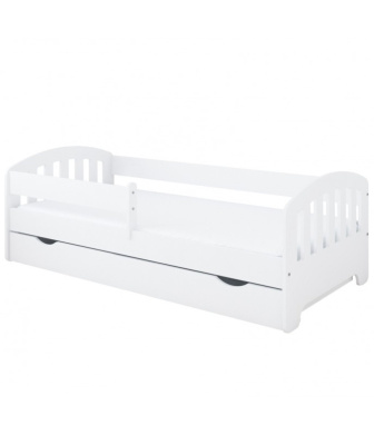 Postel Kvido 180/80 cm - bílá + matrace + šuplík