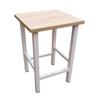 Barová židlička loft - Hoker 45 - bílá