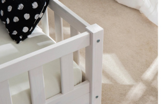 Posteľ Montessori Adele 120x200 cm - BIELA ​​+ matrac Optimal Comfort 12 cm + rošt ZADARMO